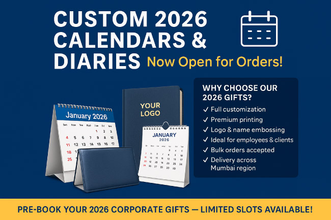 Custom 2026 Calendars & Diaries Now Open for Orders – Perfect for Corporate Gifting!