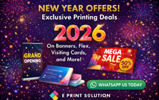new year 2026 print offers visiting cards brochures banners printing